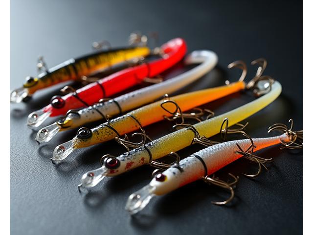 A collection of varied Moorhen Lures jigging lures, focusing on different weights and styles (e.g., vertical jigs, casting jigs). They are artfully arranged on a clean, dark surface, highlighting their diverse forms and colors suitable for jigging techniques.